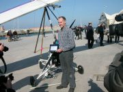 Il deltaplano a idrogeno fuel cells dalla Francia ospite a Rimini